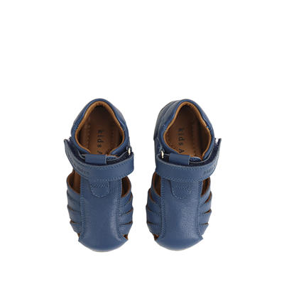 Winco Tek Cırtlı Deri Yumuşak İlk Adım Sandaleti Kot Rengi