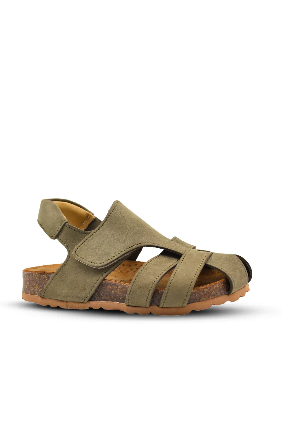 Arezzo Unisex Deri Çocuk Sandalet Haki