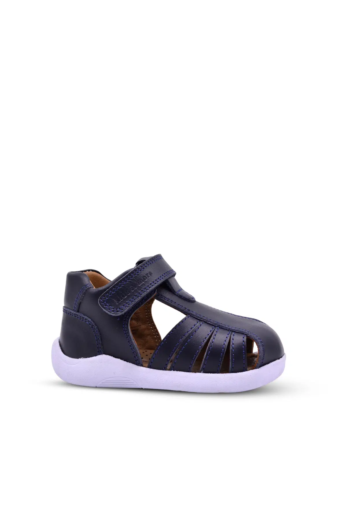Winco Tek Cırtlı Deri Yumuşak İlk Adım Sandaleti Lacivert